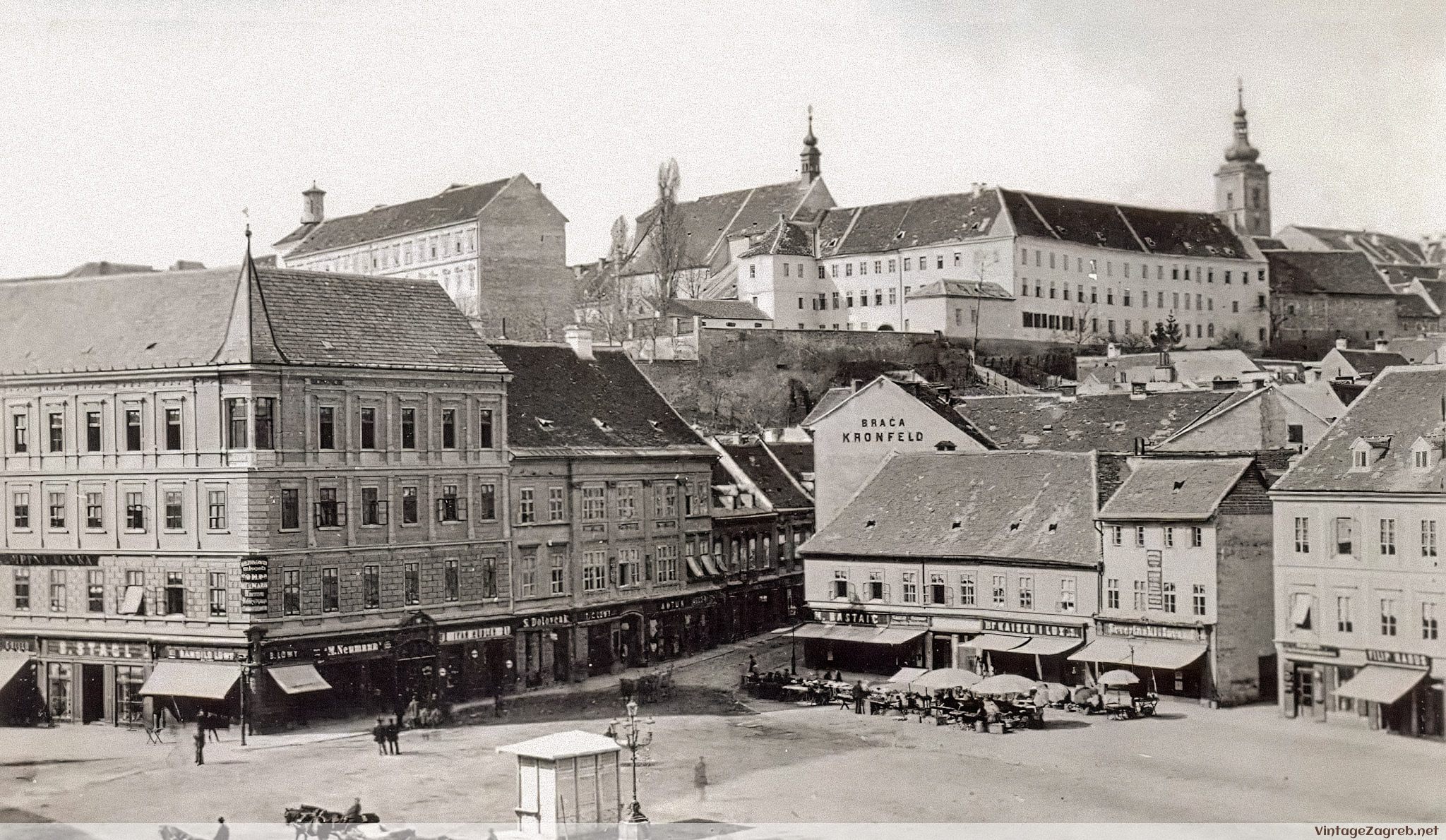 Jelačićev trg, prije 1884 — 1884