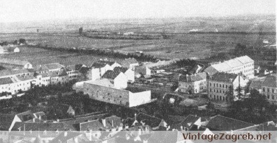 Pogled na Zagreb s katedrale — 1890