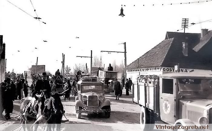 Mitnica i okretište tramvaja na Savskom mostu — 1930