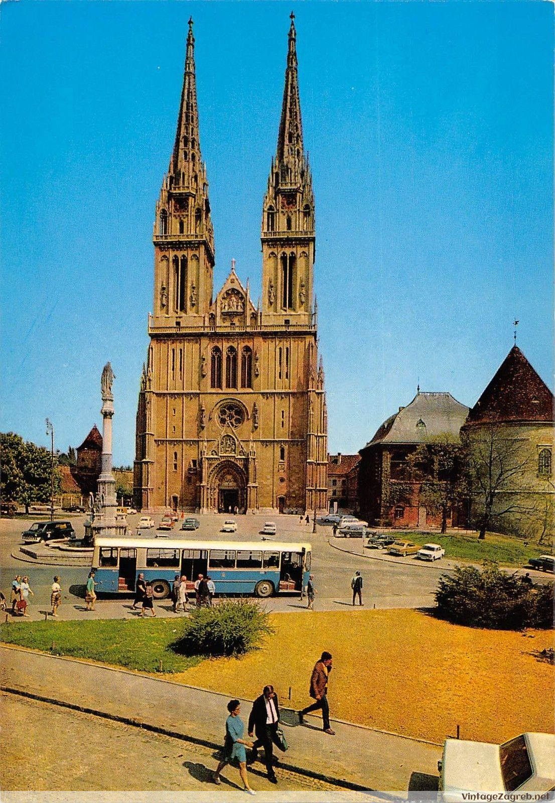 Kaptol i katedrala — oko 1970