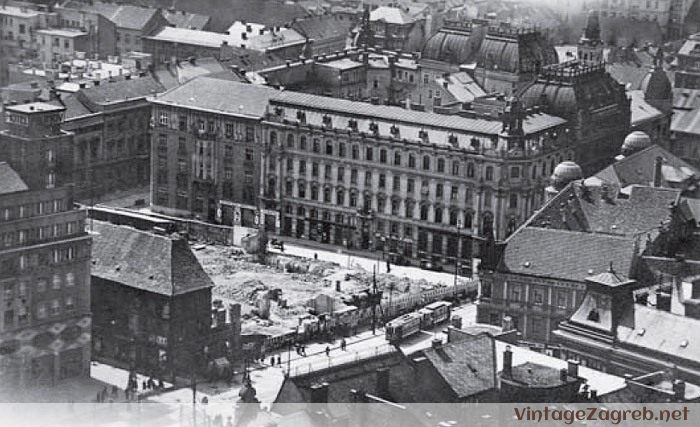 Rušenje Zakladne bolnice na Trgu bana Josipa Jelačića — 1931