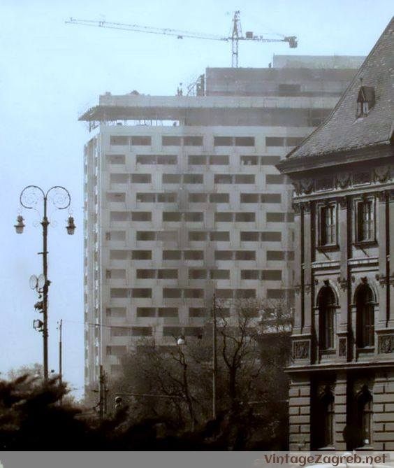 Savska cesta - gradnja hotela Intercontinental — 1974