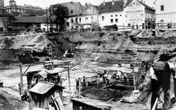 Gradilište buduće tržnice Dolac — 1928