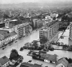 Savska - Ljubljanska avenija - poplava — 1964