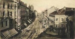 Postavljanje pruge u Jurišićevoj — 1910